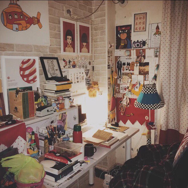 💓少女心中的美好房间💓 之前有段时间犹豫租房问题，收集了超多房间图片，每一张都是我的最爱，与各位租房少女分享。