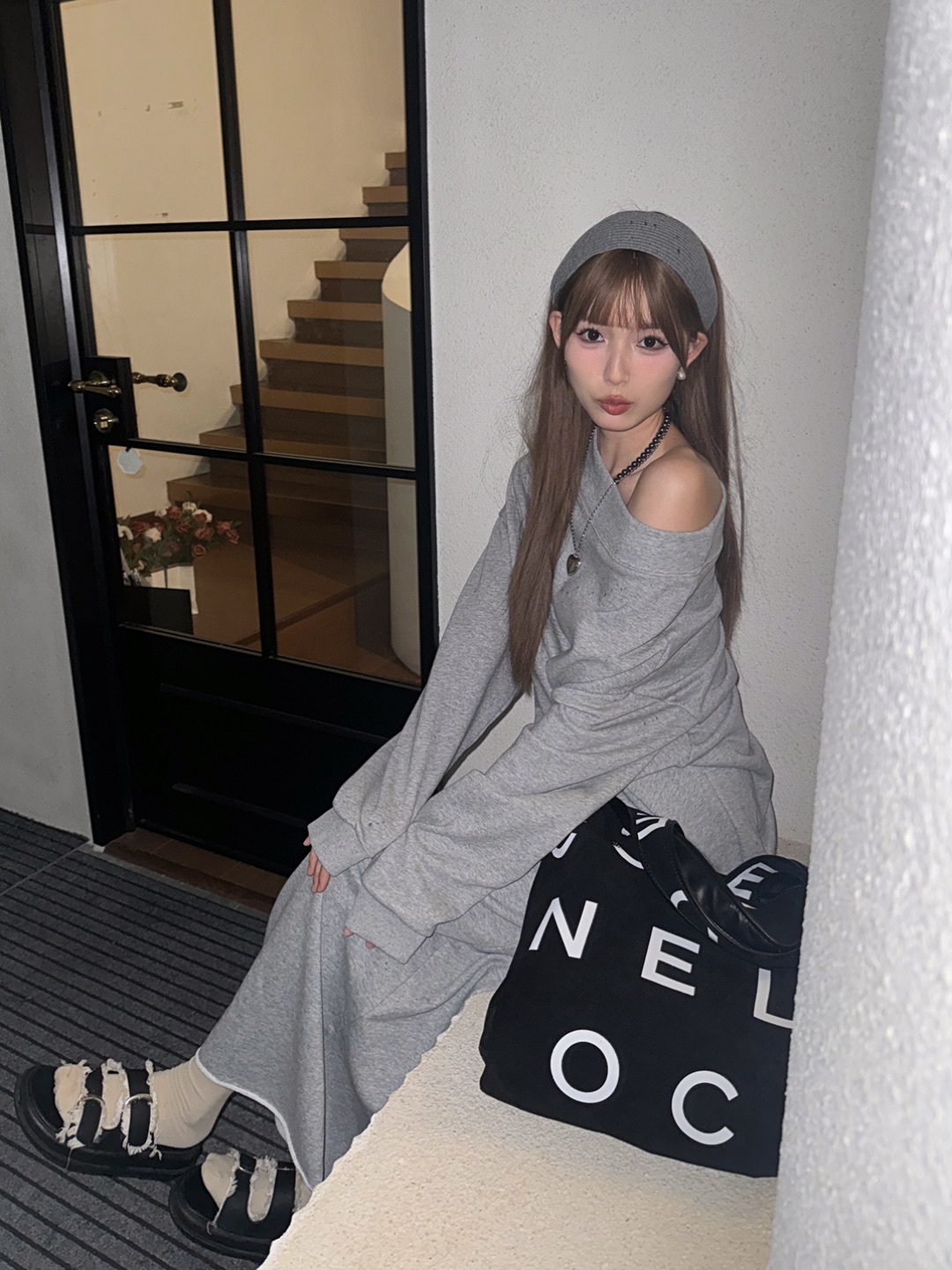 当半天 ins博主😉灰色系穿搭ootd