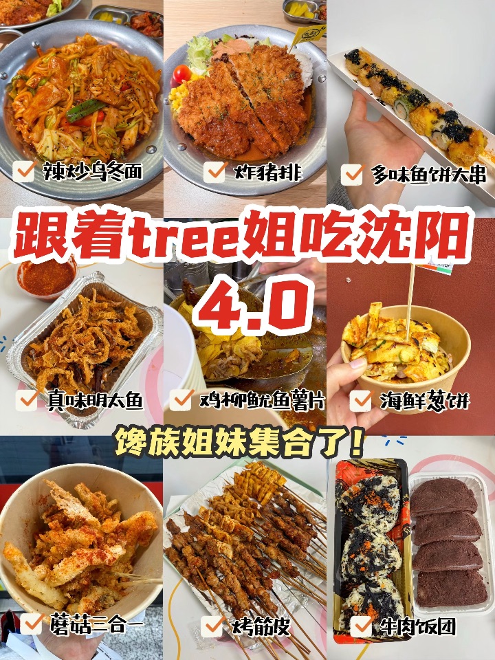 跟着tree姐吃沈阳4.0｜炸猪排、鸡柳鱿鱼薯片
