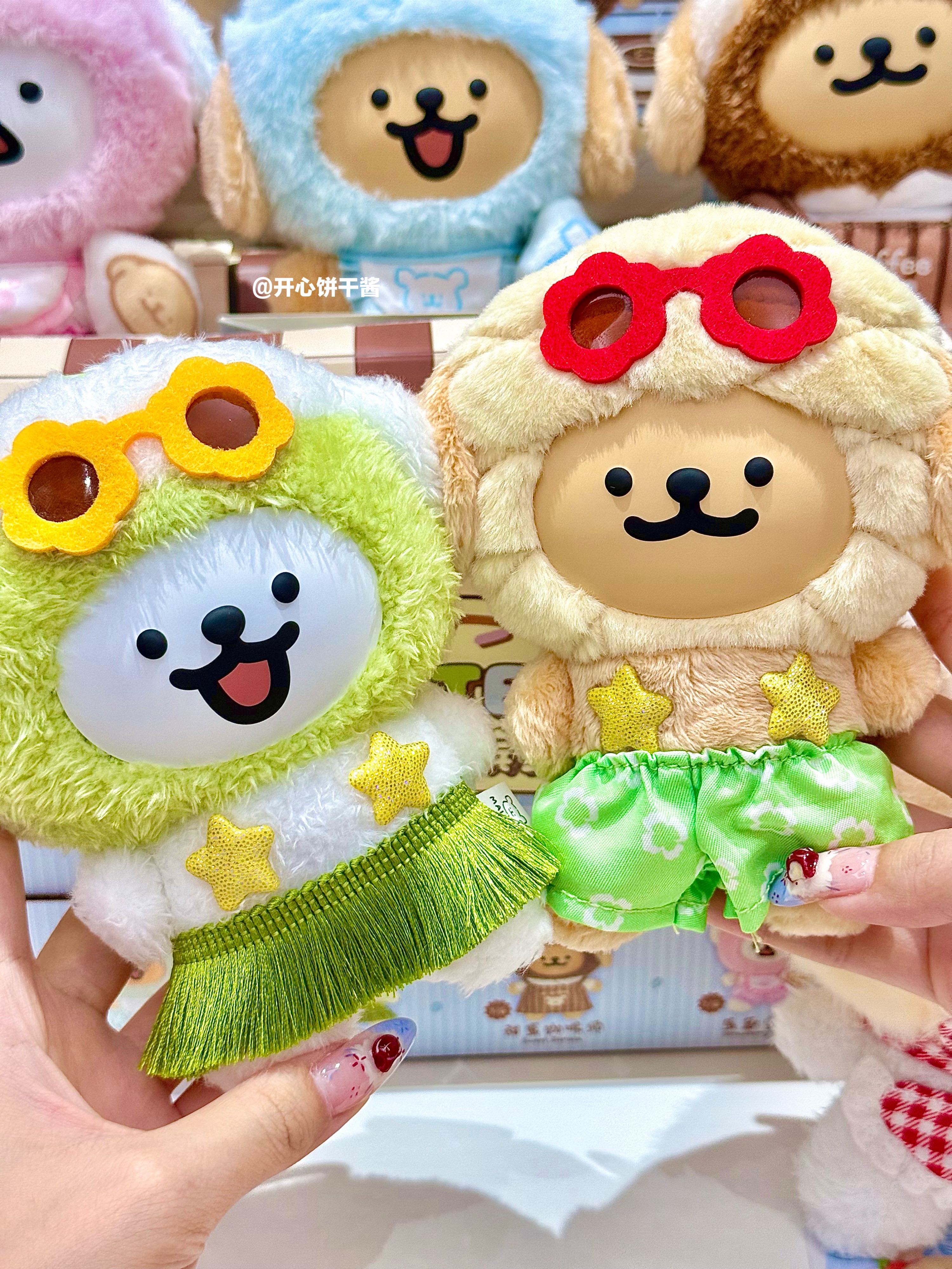 🌴线条小狗毛绒盲盒！夏威夷风拿捏～