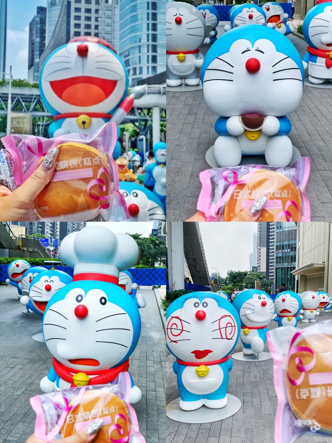 哆啦A梦广州展丨叮当吃上豆沙包啦