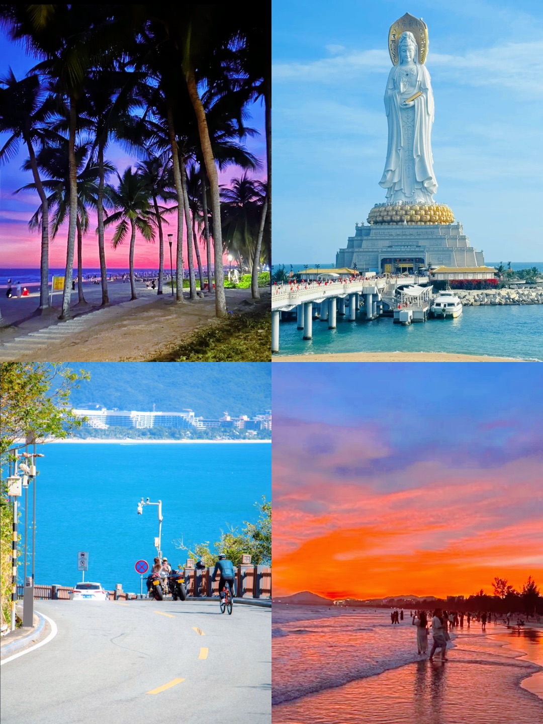 本地朋友熬夜做出来的三亚景点地图