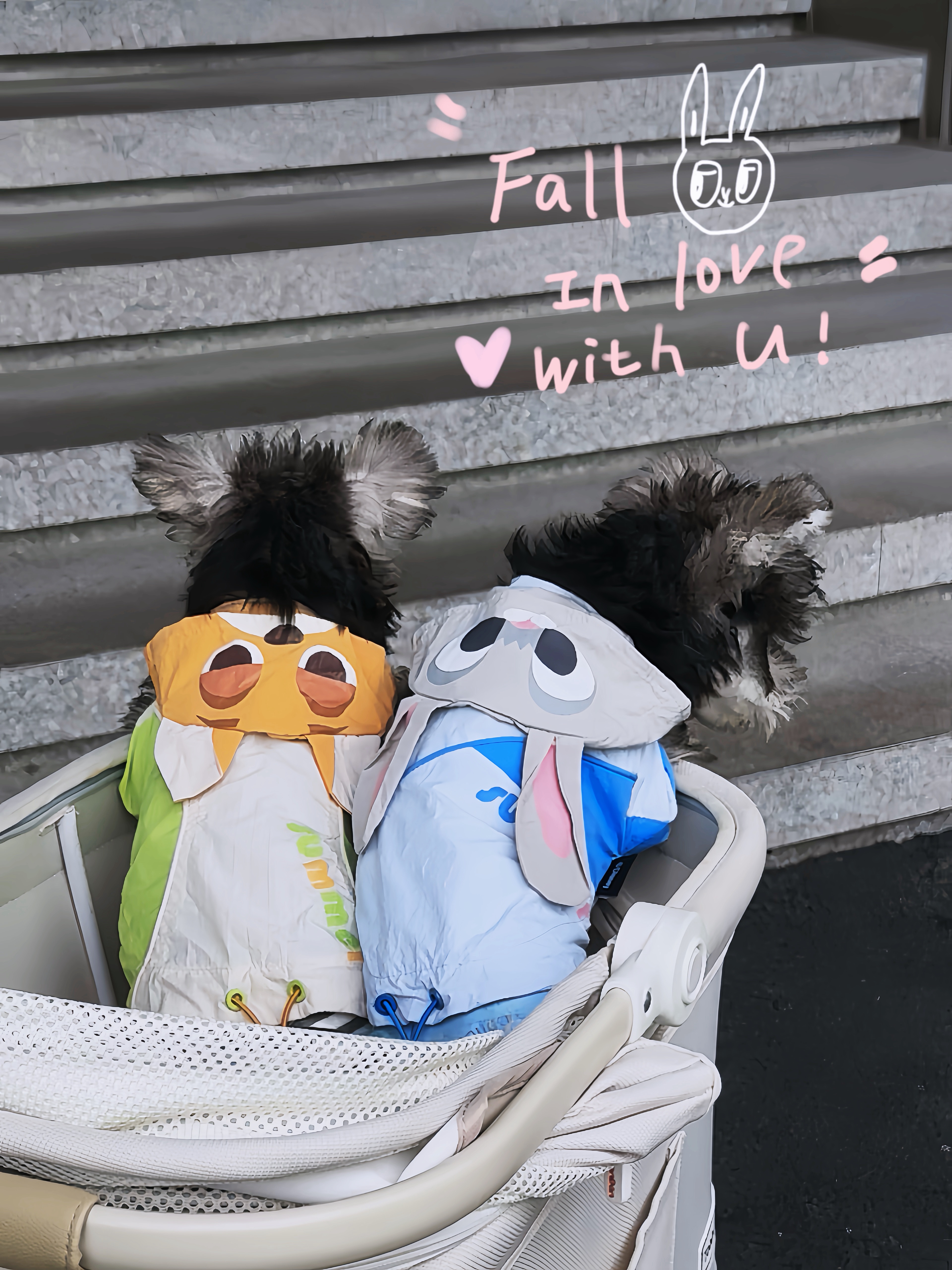 七夕狗狗情侣装💕朱迪尼克防晒衣萌哭！