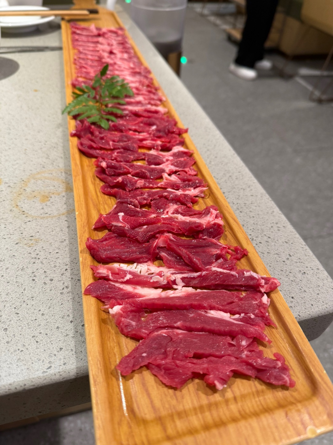 一米长涮肉吃得真过瘾