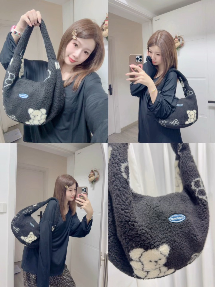 秋冬毛绒包暴击！小熊元素拿捏甜酷时髦感🐻