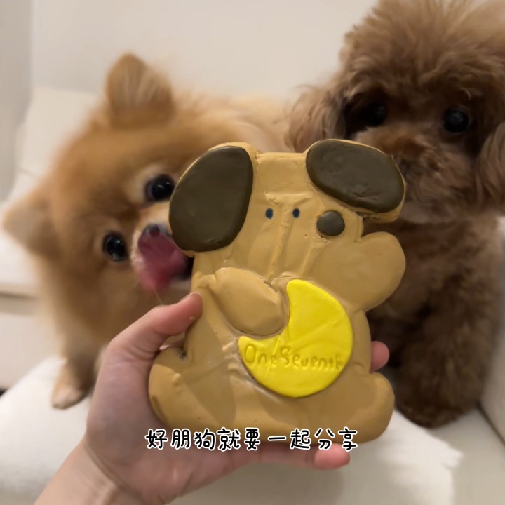 好朋狗就是要一起分享五仁月饼！