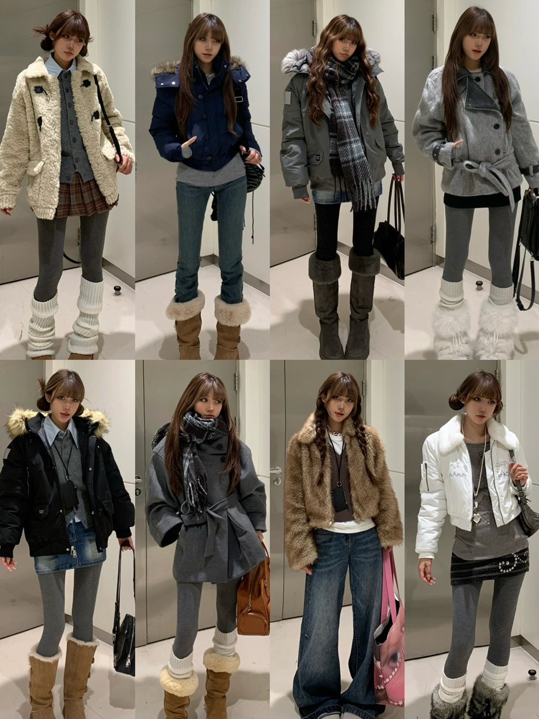 这个女孩的韩系秋冬穿搭我爱了！