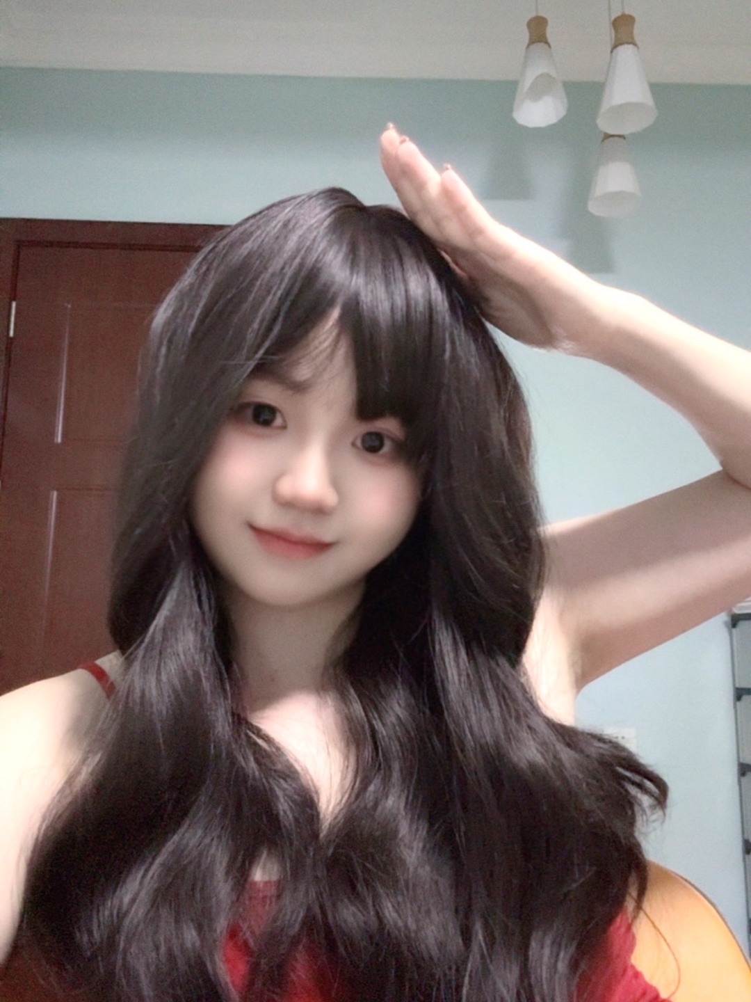 在家拍个头像写真吧