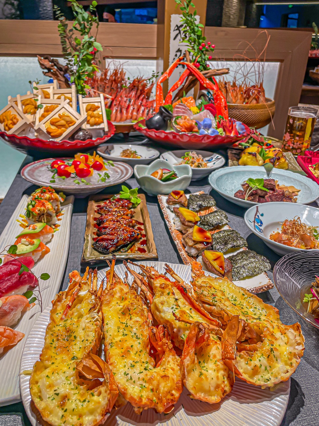 我唯一能吃回本自助🤣牡丹虾海胆三文鱼自由🆓