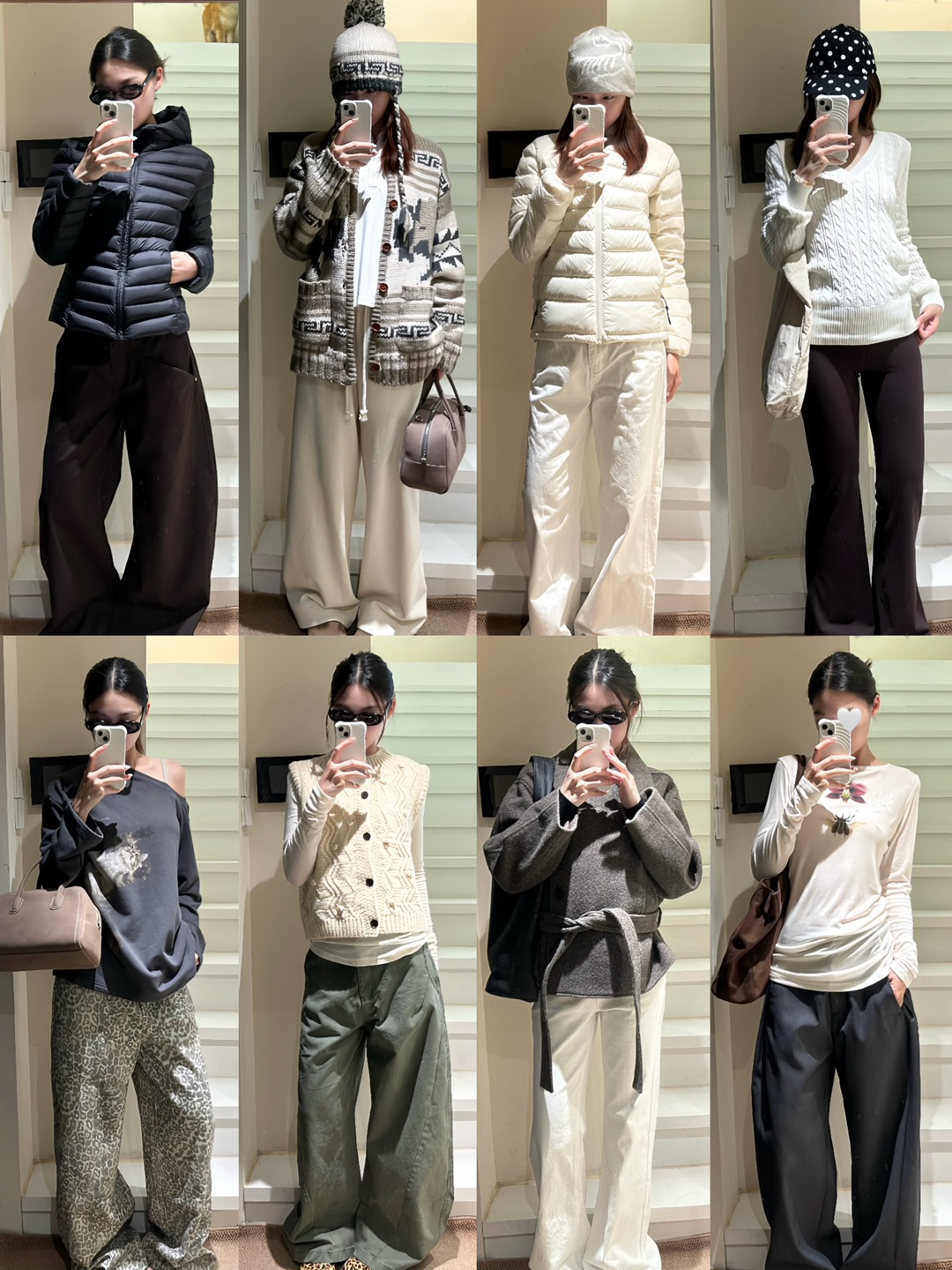 冬季一周羽绒服穿搭合集！