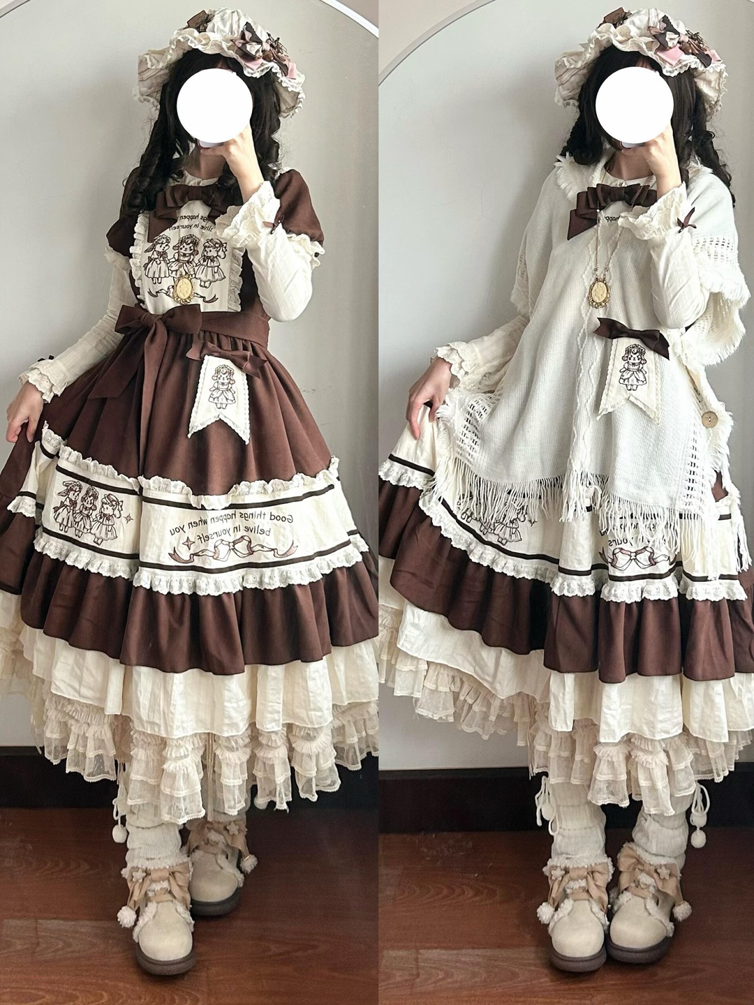 秋天也太适合叠穿了！霜糖童话长款好适合高个子，真的好doll