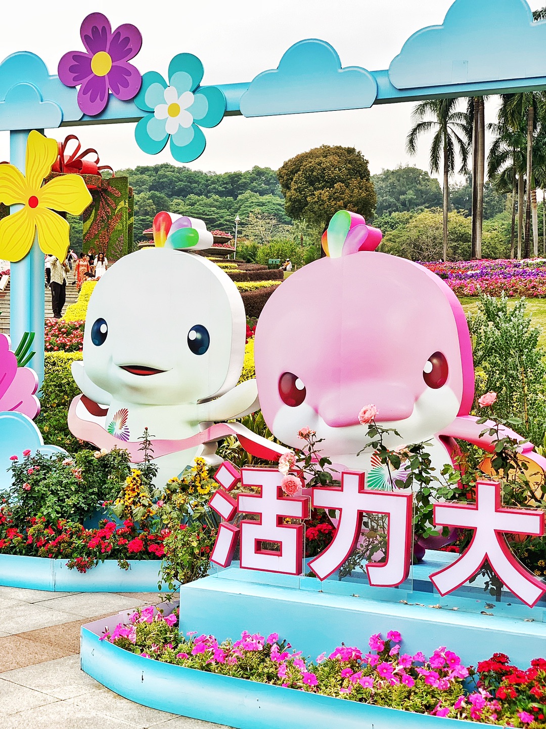 白云山下丨🙋🏻♀️发现两“大湾鸡”在偷偷看花