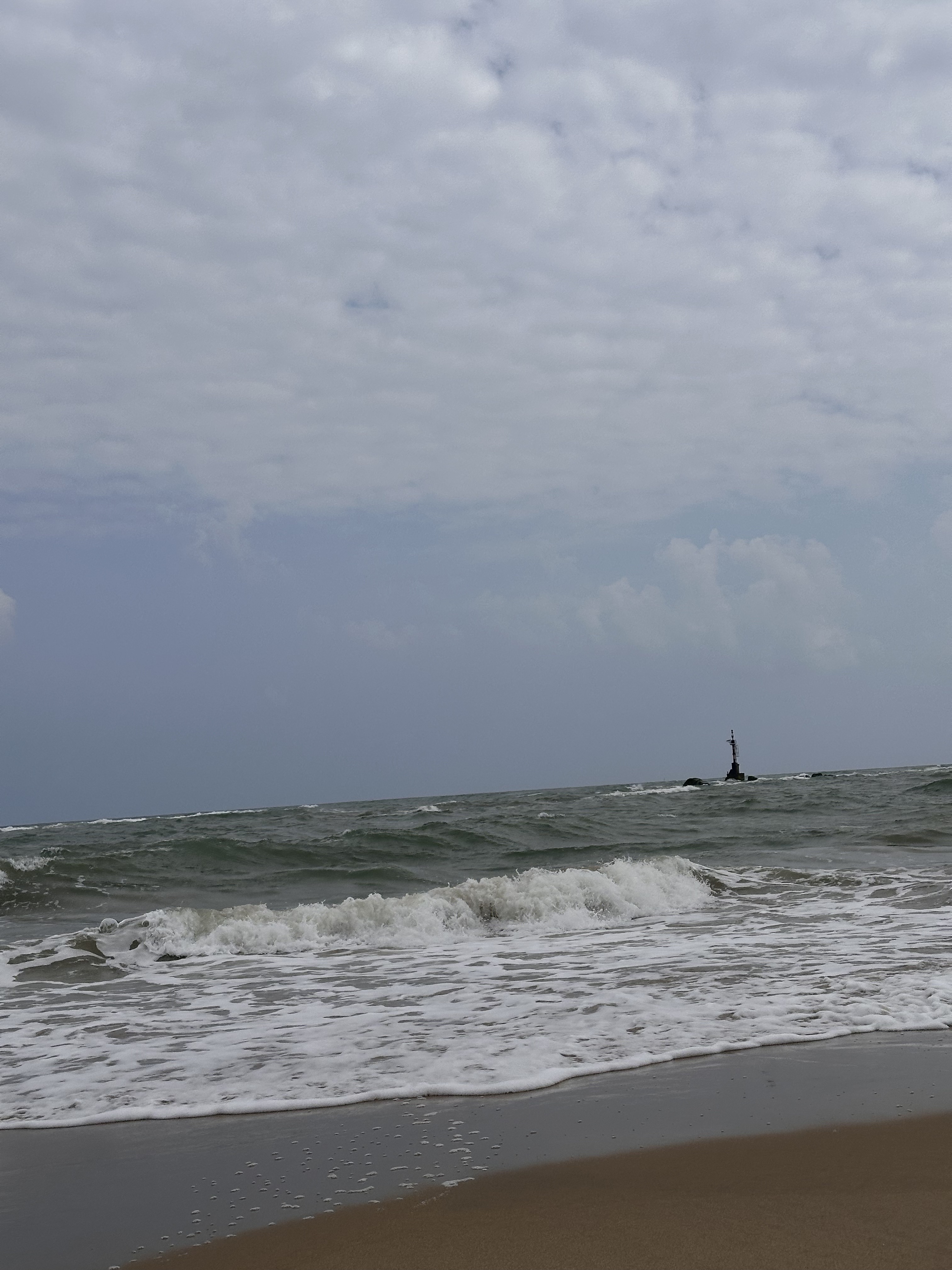 博鳌湾浪花朵朵波涛汹涌