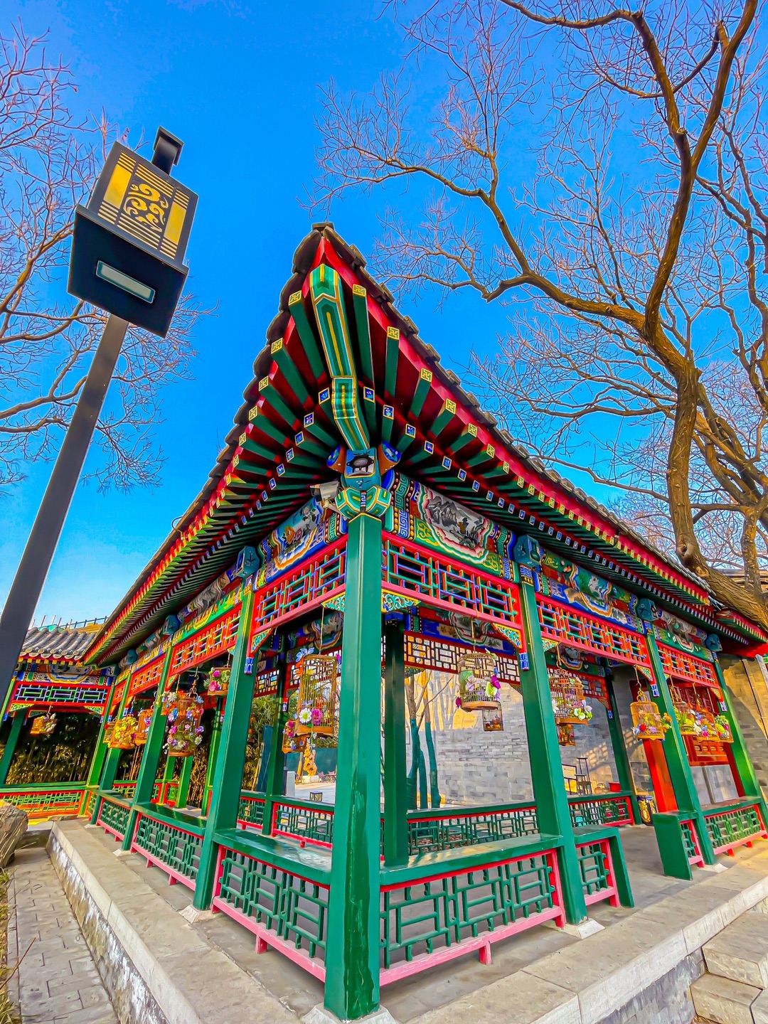 什刹海冬日限定/新中式茶馆长廊也太出片了吧