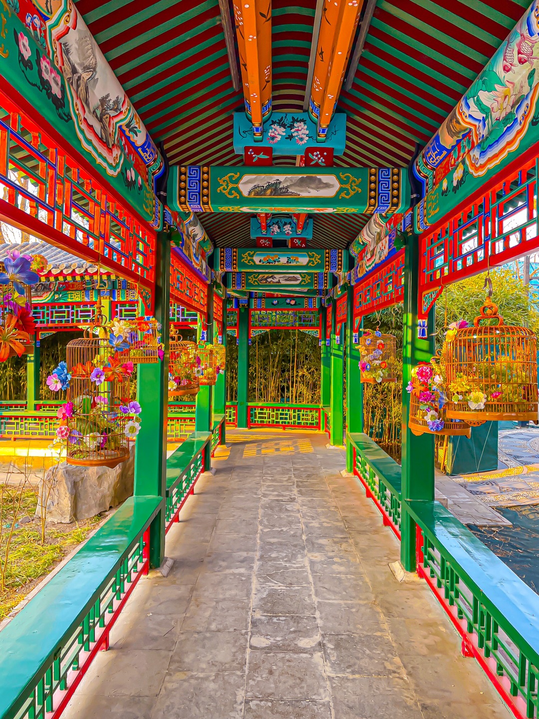 什刹海冬日限定/新中式茶馆长廊也太出片了吧