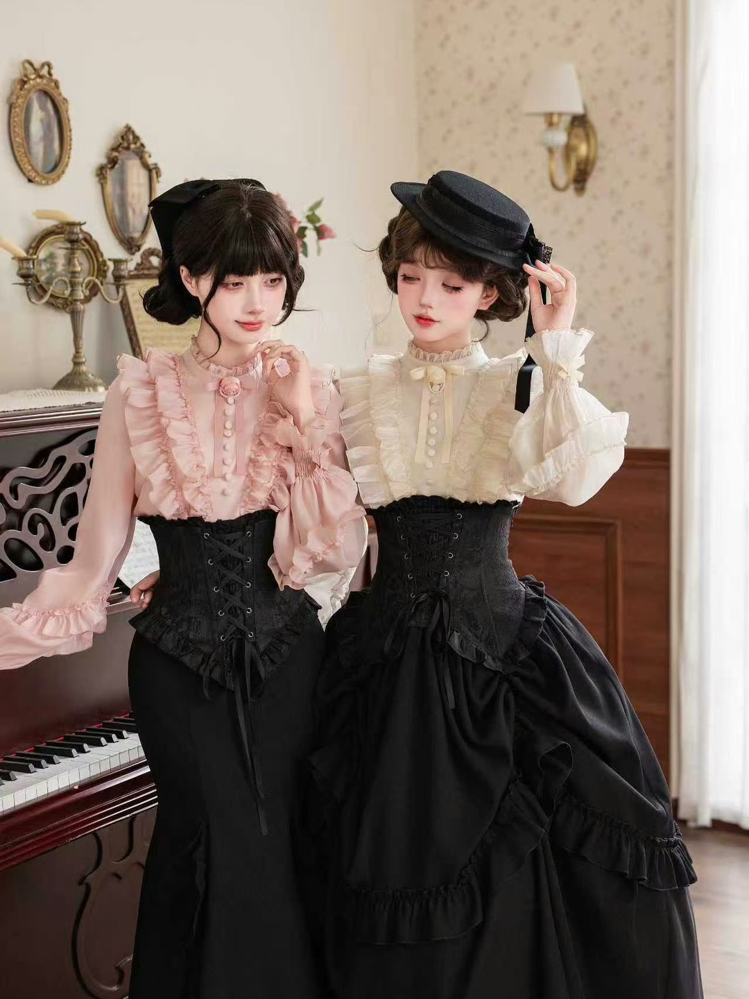 老天奶这个鱼骨简直收腰的不像话！！超级显身材的一条，两个色都好温柔～