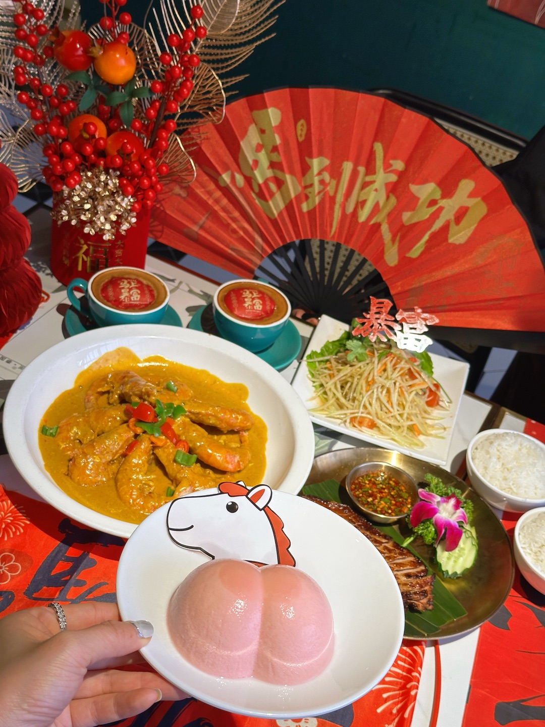 广州正佳挖到超可爱马年泰餐🐎