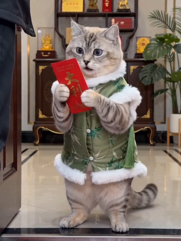 小猫来给你拜年啦