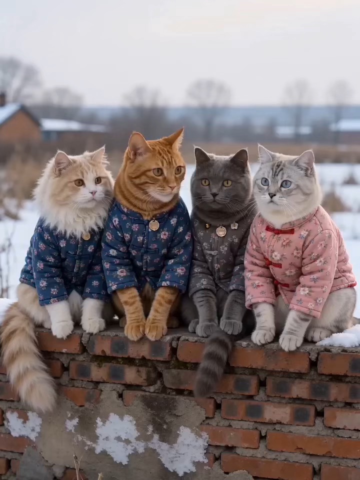 在墙上聊啥闲话呢