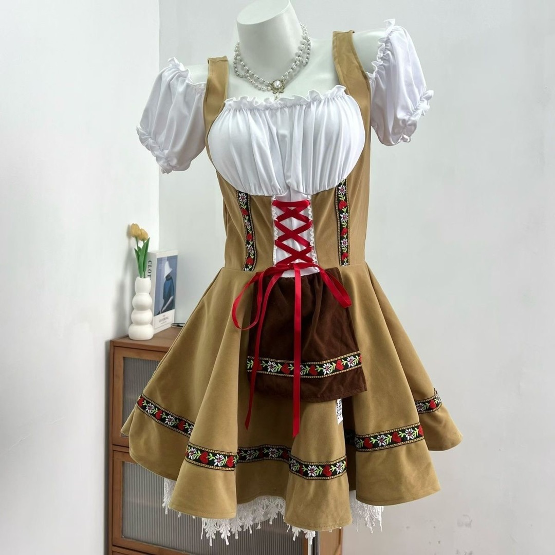 OMG最近好爱这种德国巴伐利亚啤酒节的女仆装穿搭