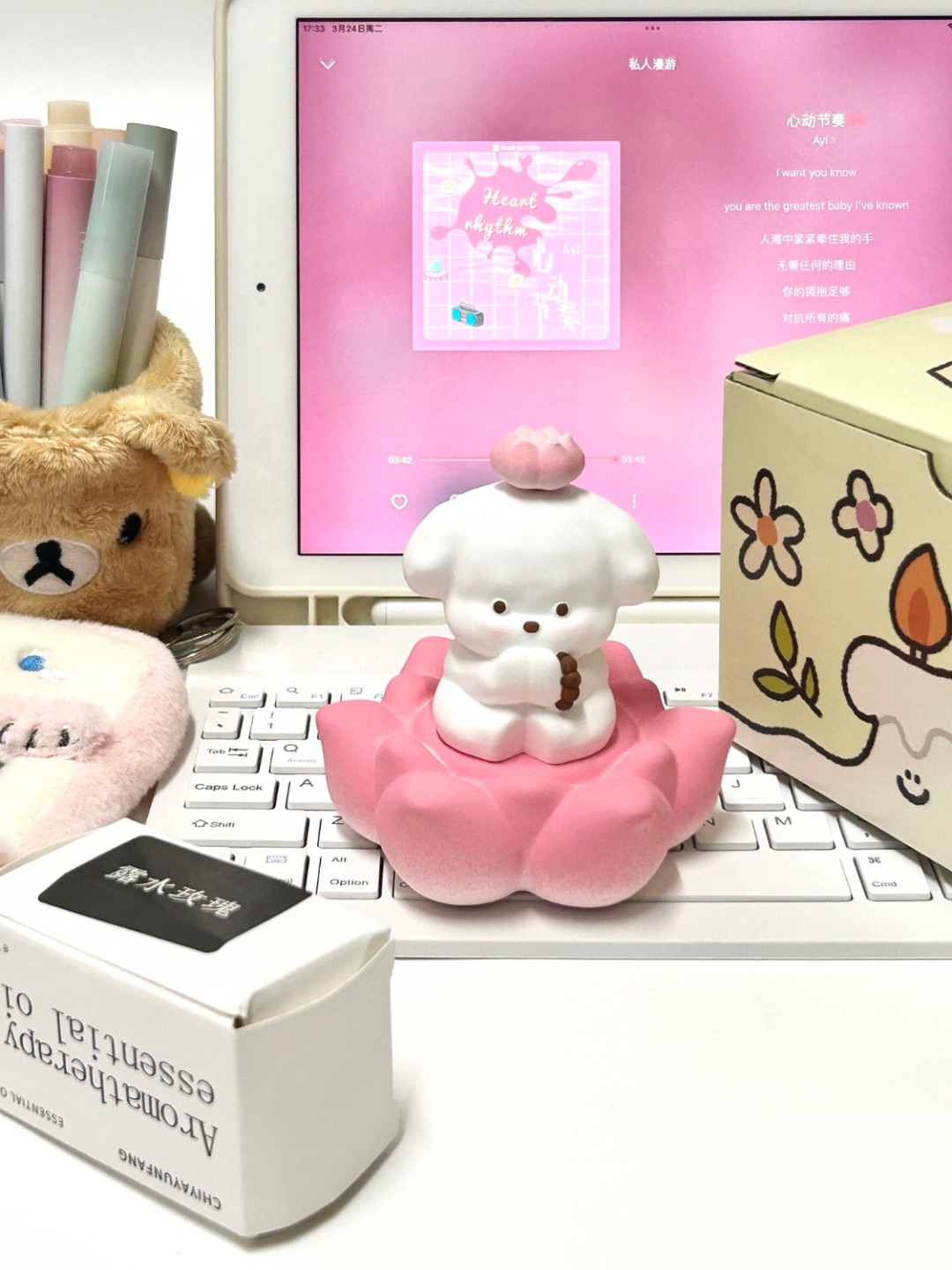 我的上班搭子！可爱小狗，好运莲莲！