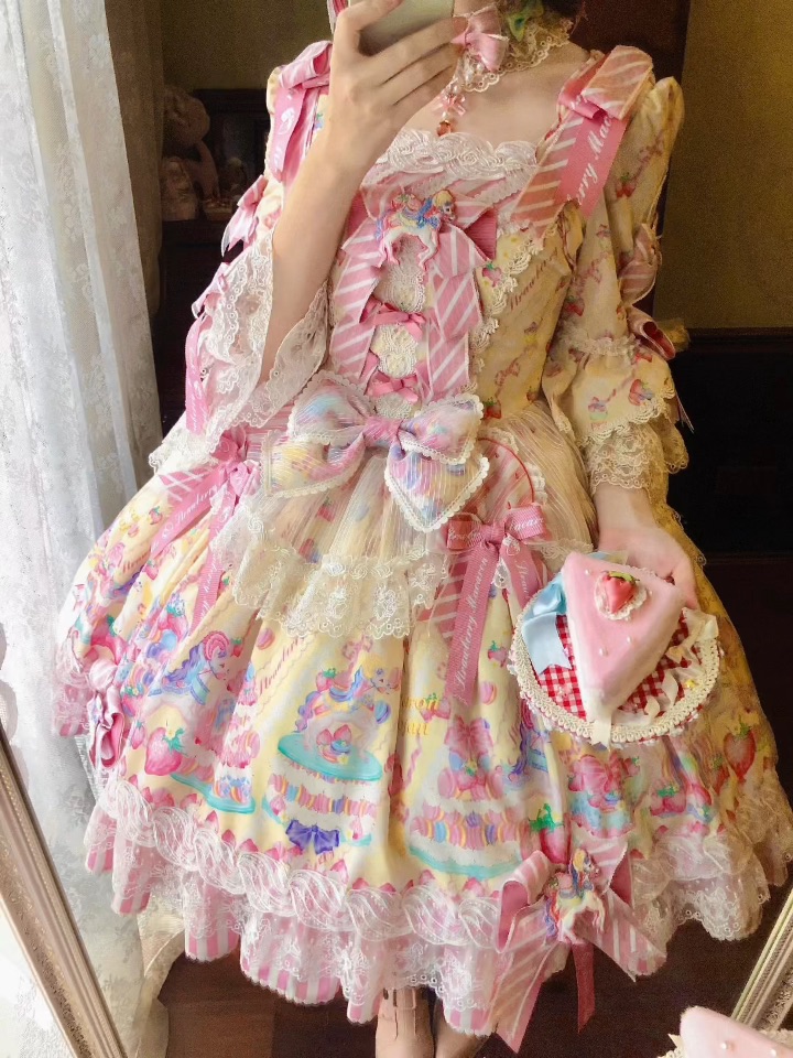 简直就是心目中古早甜裙具像化的存在啊，马卡龙系列果然还是很权威啊