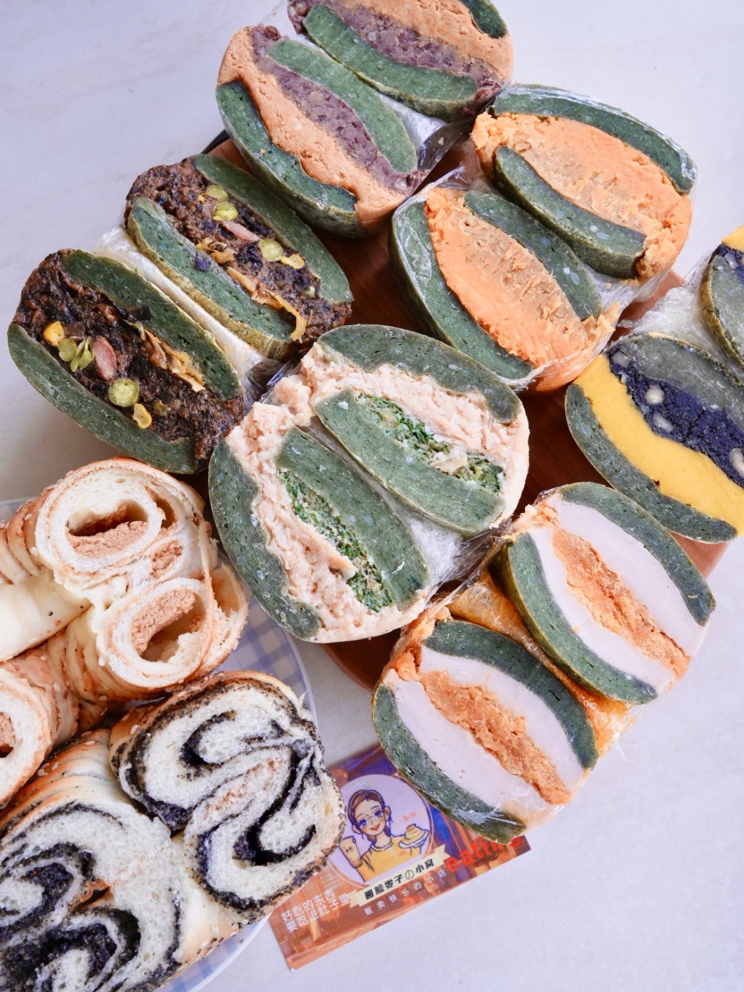 面包脑袋假期最爱艾草糍粑三明治｜圆脸雯子