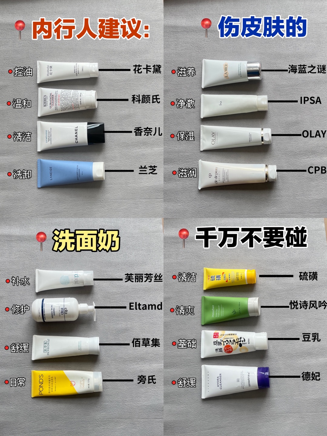 不说废话！热门洗面奶做功课不出错！ 快来做功课了！