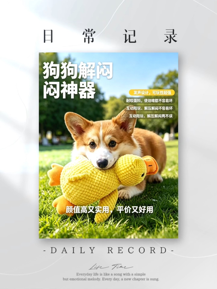 养狗不踩雷！这只小黄鸭玩具我回购N次