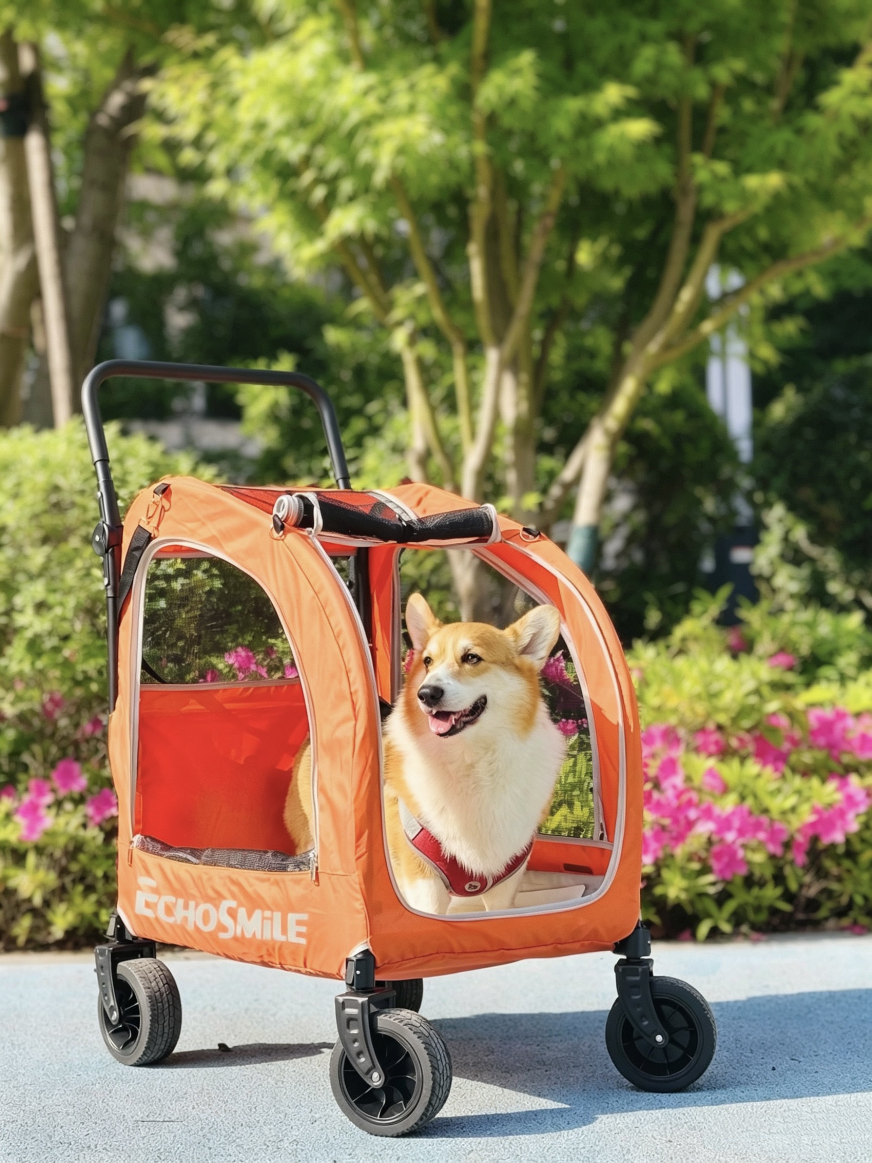 适合老年犬的推车