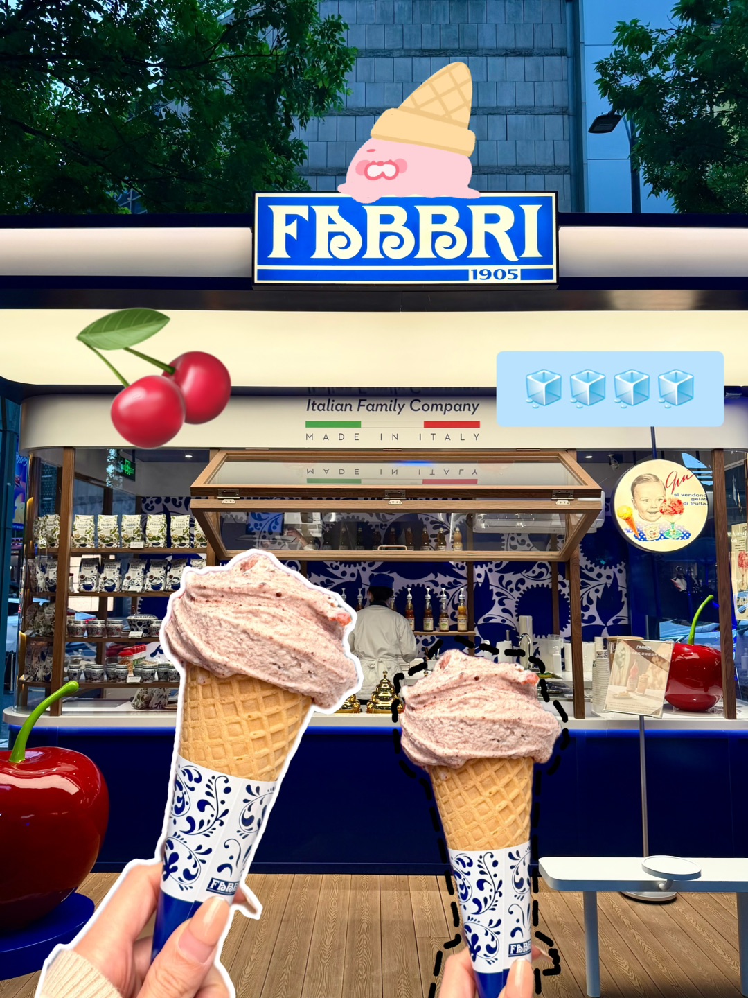 给gelato脑袋一点震撼…🍨