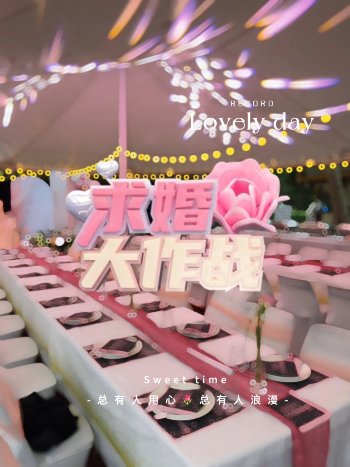 公园里的帐篷家｜求婚派对场地预定
