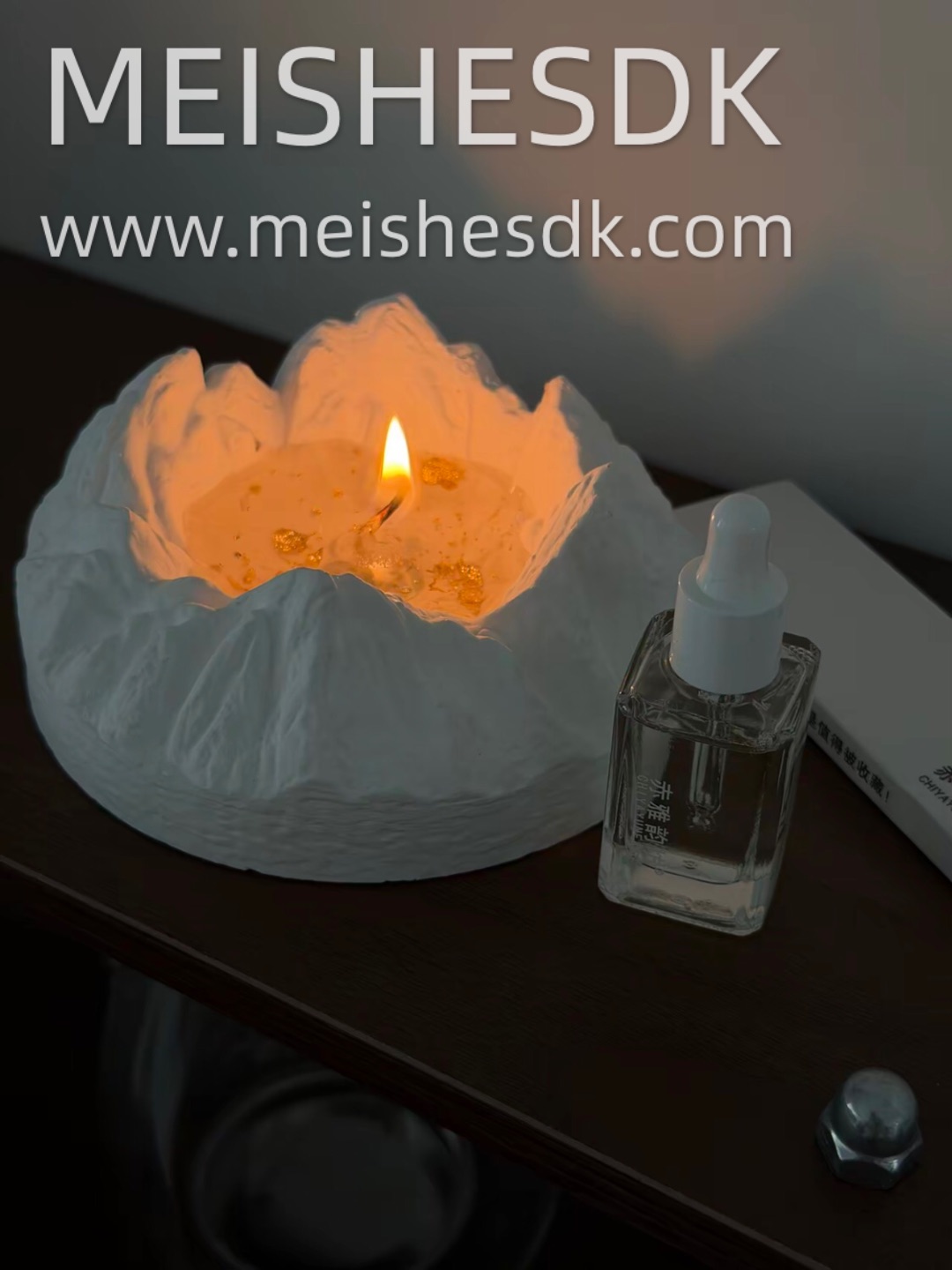 适合i人独处的氛围感雪山蜡烛