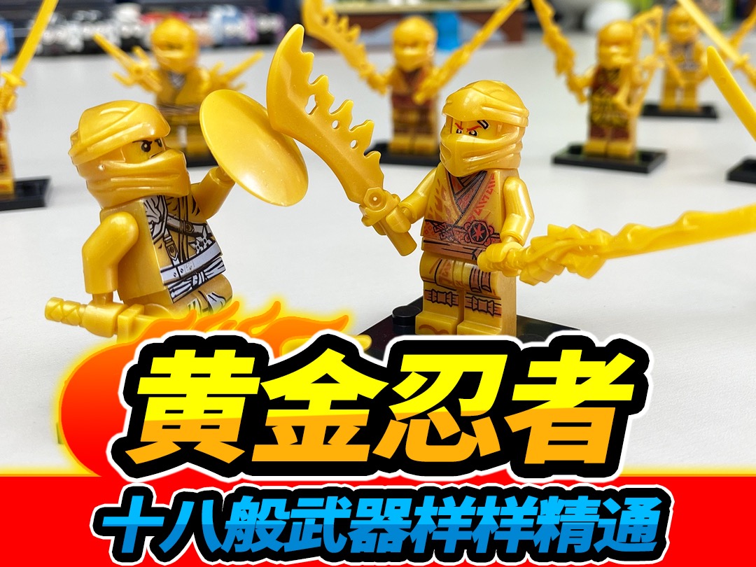 买15盒黄金忍者积木，18般武器样样精通