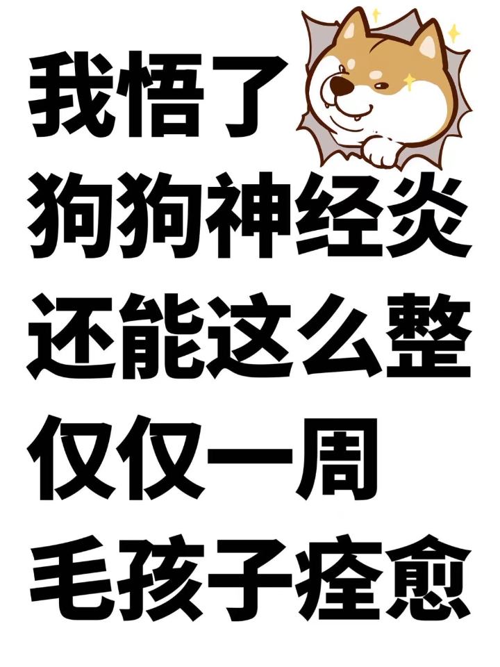 狗狗神经炎，看这篇就够了❗ 🐶品种：金毛犬 🐶体重：28.3公斤 🐶性别：母 发病时间：今年夏天 发病症状⬇⬇⬇ 肌肉萎缩，有运动障碍，后腿瘫痪，一侧倾斜，头部抽搐，数日没有大便，还有点呕吐 发病原因⬇⬇⬇ [向右R]由病毒感染、细菌感染、外伤等等所造成的 [向右R]自身免疫系统攻击自己身体而发生的神经炎 [向右R]中毒（食物或药物中毒）引起的急性神经炎 [向右R]饮食不均衡或营养不良  神经炎常...