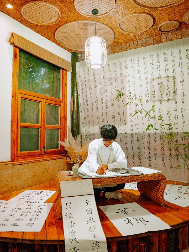 信阳之岛屿美丽，在山水间流淌。 南湾湖的风景如画依旧，它星罗棋布的岛屿在文脉中沉淀。南湾湖碧波万顷，晨雾若纱，勾勒出“船在水中游，人在画中坐”的诗意画卷。  走进新集村，村史馆里老物件诉说岁月沧桑，贺家酒坊飘出千年酒香，三院七坊内非遗正浓——剪纸艺人指尖流转着花鸟神韵，乡村蝶变中非遗表演的鼓点敲响文化自信。  转角遇见新集小学，AI智能科技走进校园，机械狗灵动跳跃映在让每个小朋友好奇的眼睛里。当湖...