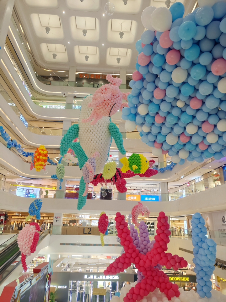 商场气球展，快乐值直接拉满~