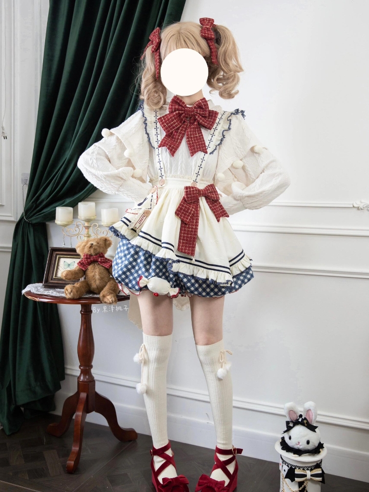 是冬天也可以穿的lolita啊，暮眠小镇家的大白兔奶糖，南瓜裤好