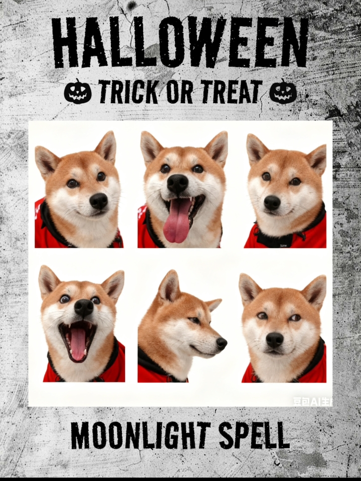 万圣节🎃小狗大头贴来噜~!