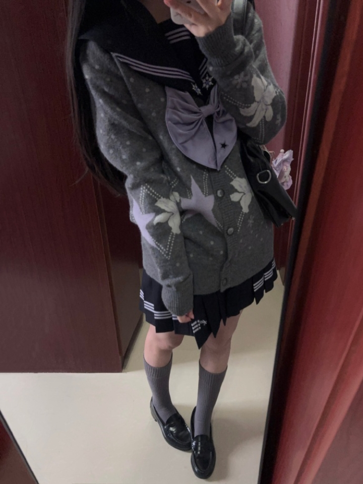 费尔岛毛衣和簌簌也太搭了吧，穿上真的毫无违和感啊