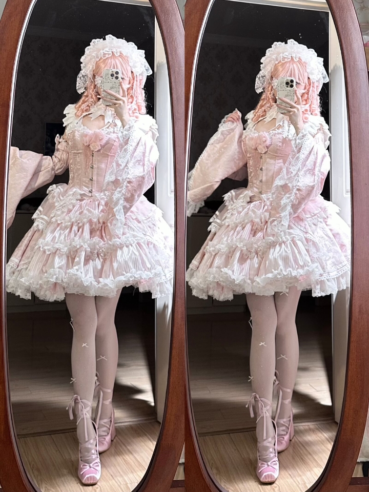 超美的黎明圣礼了，这个收腰我可以吹一辈子，真的显搭配也很多冲一波了#黎明圣礼 #lolita #lolita安利 #lolita日常 #lolita洋装