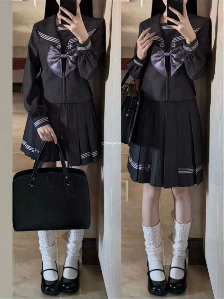 簌簌两个裙长穿上都很米呀，55cm就很优等生啊