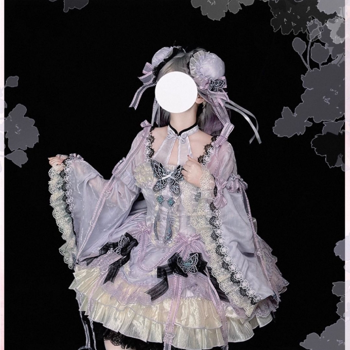 就是说这个紫色款也是超级貌美，发包冲嘛，老婆们，加上真的好萌啊 #lolita #lo #lo裙