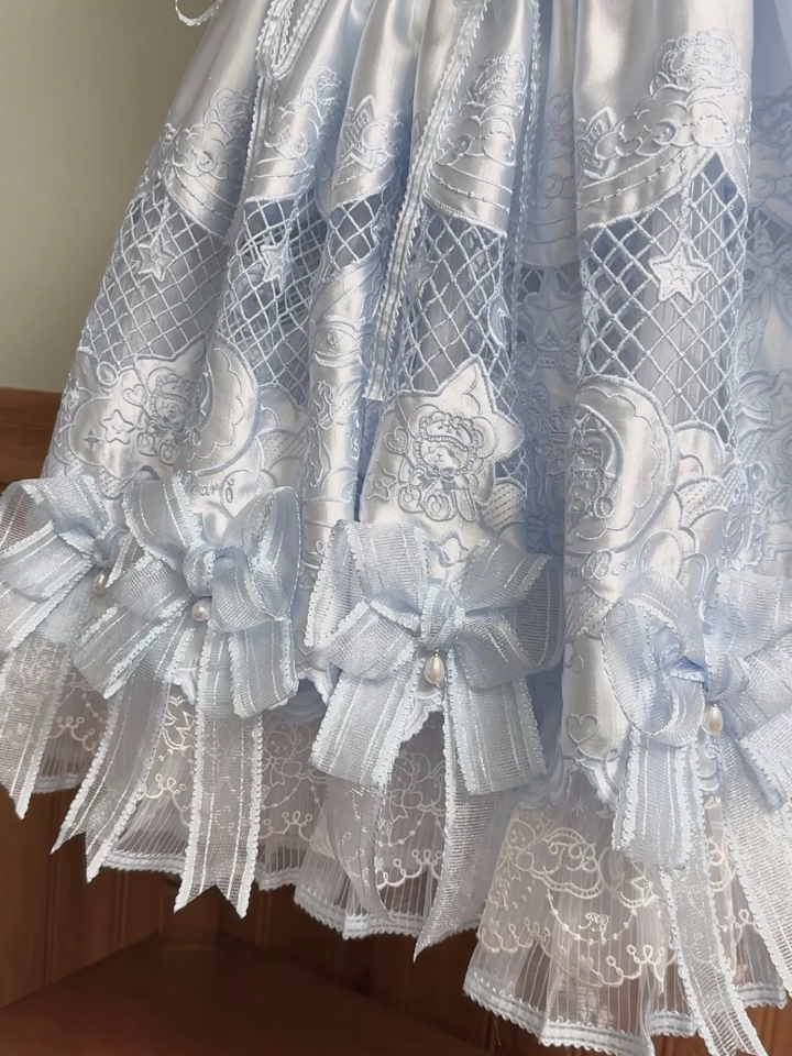 这个蓝色图透真的好细节，层层叠叠的超级清透，好喜欢  #lo #lolita #lo安利