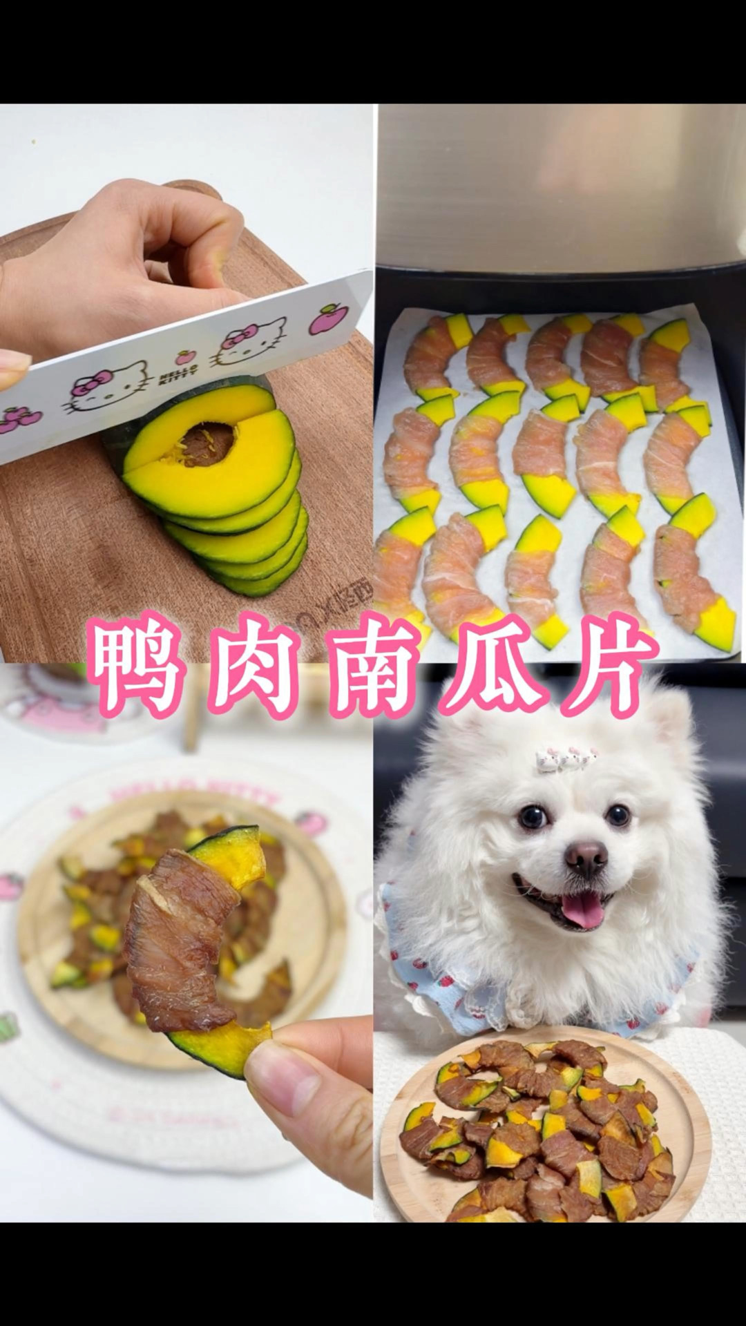 鸭肉南瓜片｜可以帮助狗狗消化的去火小零食！