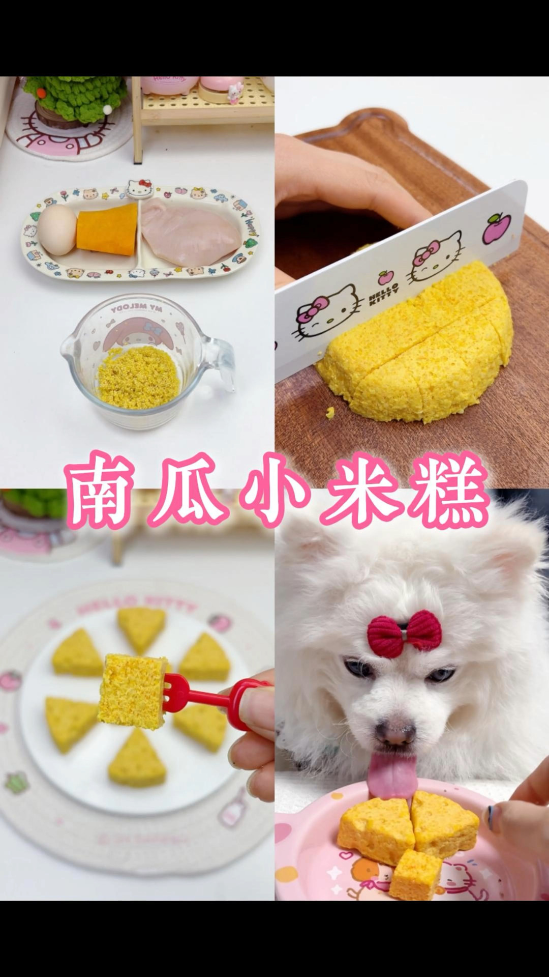 南瓜小米糕｜玻璃胃小狗的必备食谱,通便养胃