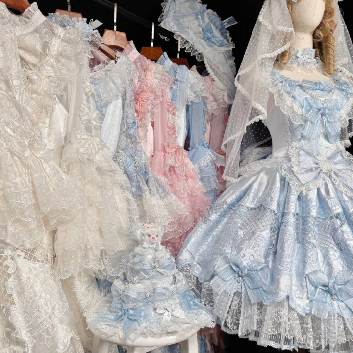 每个颜色都好好看的嘞，真的好难选啊，超级想all  in的好嘛！！ #lo#lolita#银河下的约定#lo安利