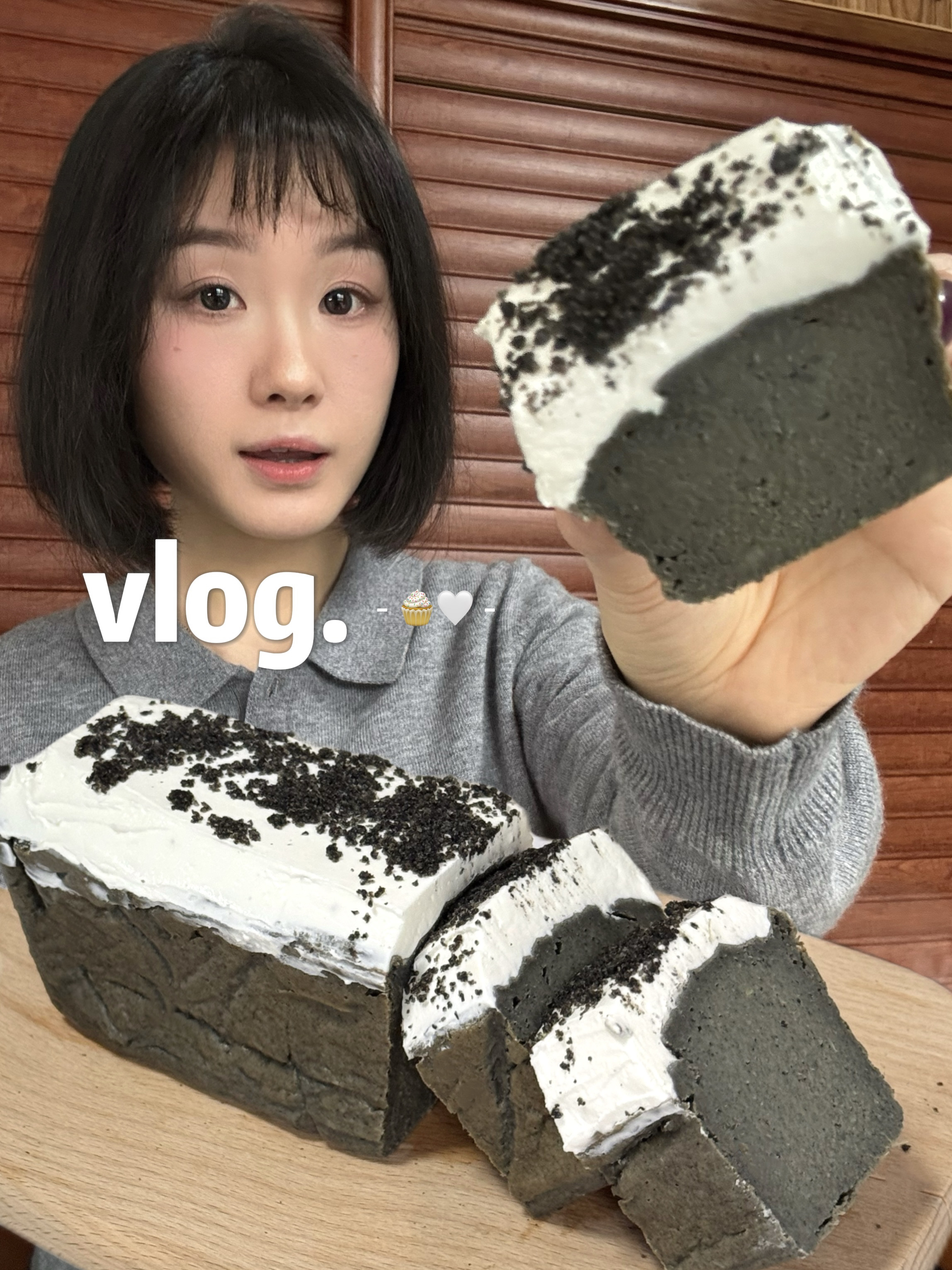 78斤早餐🍪 三种食材！黑芝麻养生磅蛋糕～