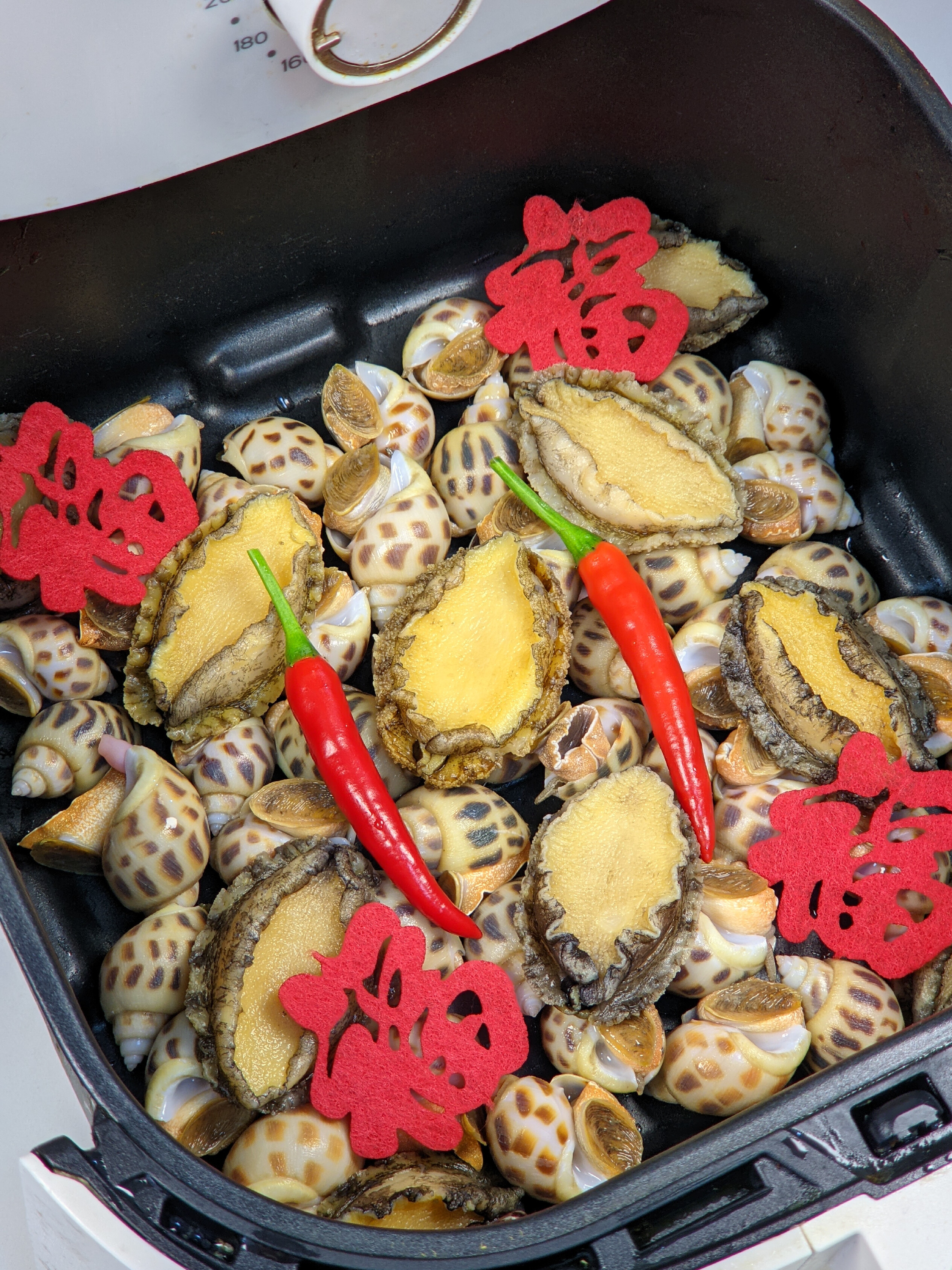 芥末黄油焗花螺鲍鱼~我的年夜饭C位！