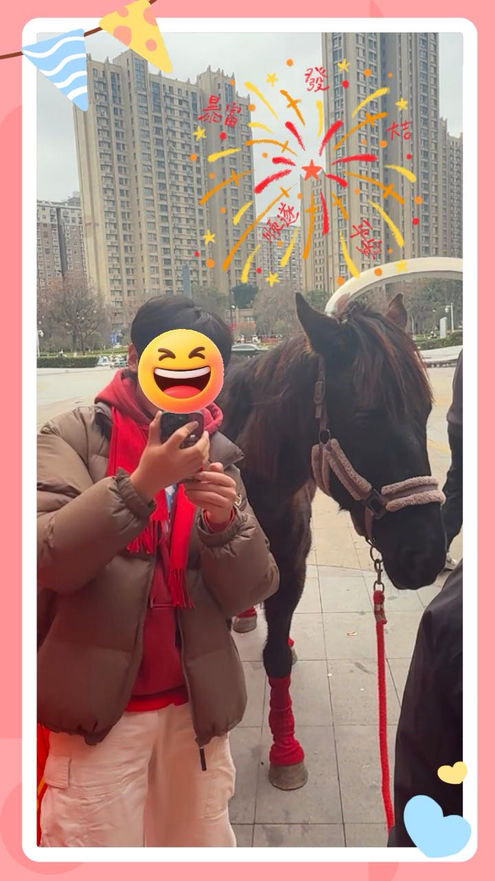 歪？这是谁家的马呀？！和我撞衫了！！！